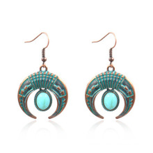 Factory Directly Fashion Women Jewelry Boho Crescent Moon Hook Dangle Earrings